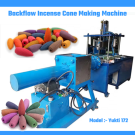 1.5 CM Stainless Steel Backflow Incense Dhoop Batti Cone Making Machine, injections, 3 CM