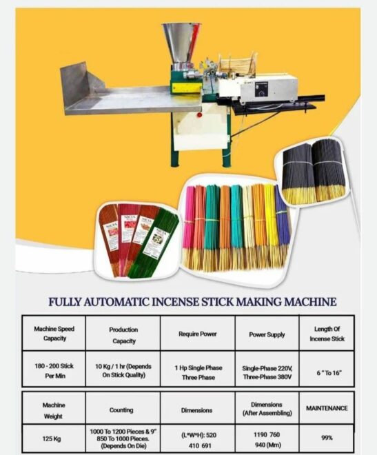 Iron Long Agarbatti Making Machine, Production Capacity: 5 kg/hr, 150 strokes/min - Image 4