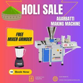 Mild Steel Agarbatti Making Machine, Production Capacity: 10 kg/hr, 200 strokes/min