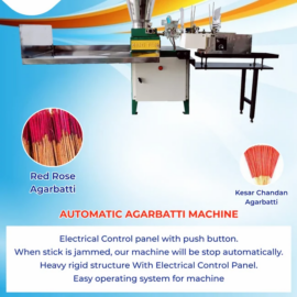 Mild Steel Incense Stick Making Machine, Production Capacity: 10 kg/hr, 200 strokes/min