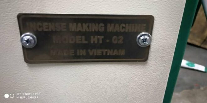 Mild Steel Vietnam Original Hung tuan HT 02 Model Agarbatti Machine, Production Capacity: 10-15 kg/hr, 200-250 strokes/min - Image 5