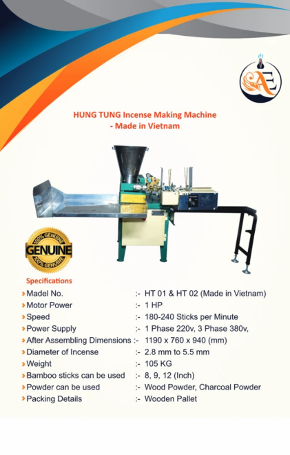 Stainless Steel Agarbatti Making Machine, Production Capacity: 10 kg/hr, 200 strokes/min - Image 4